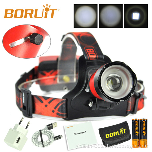 High Powrful 1000LM Rechargeable LED Headlamp with USB port